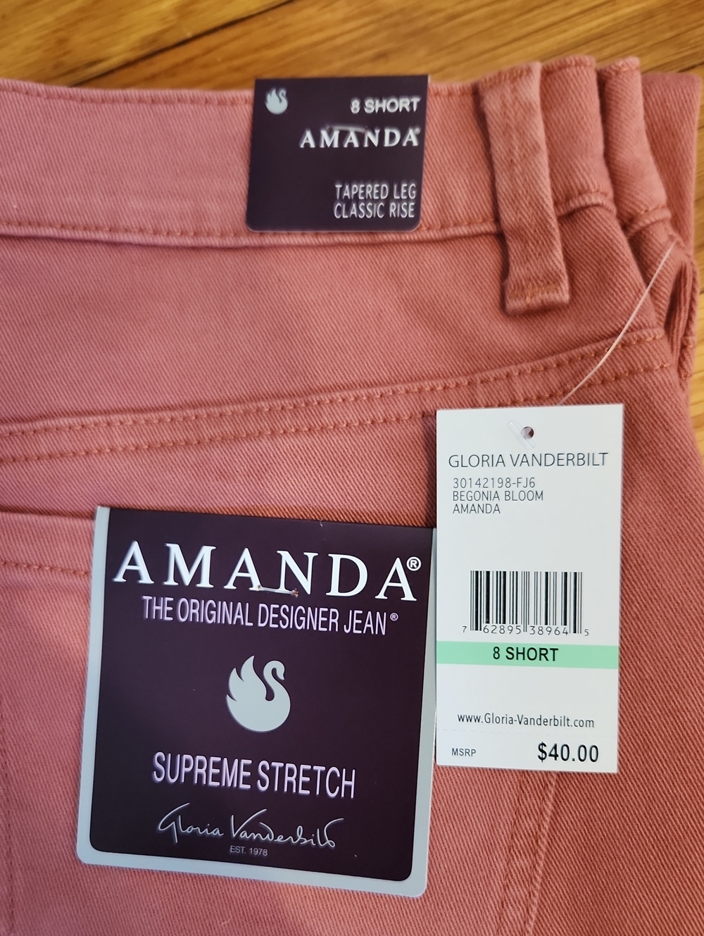 Gloria Vanderbilt Amanda Jeans Pants Size 8 Short NWT💗 - Picture 6 of 16